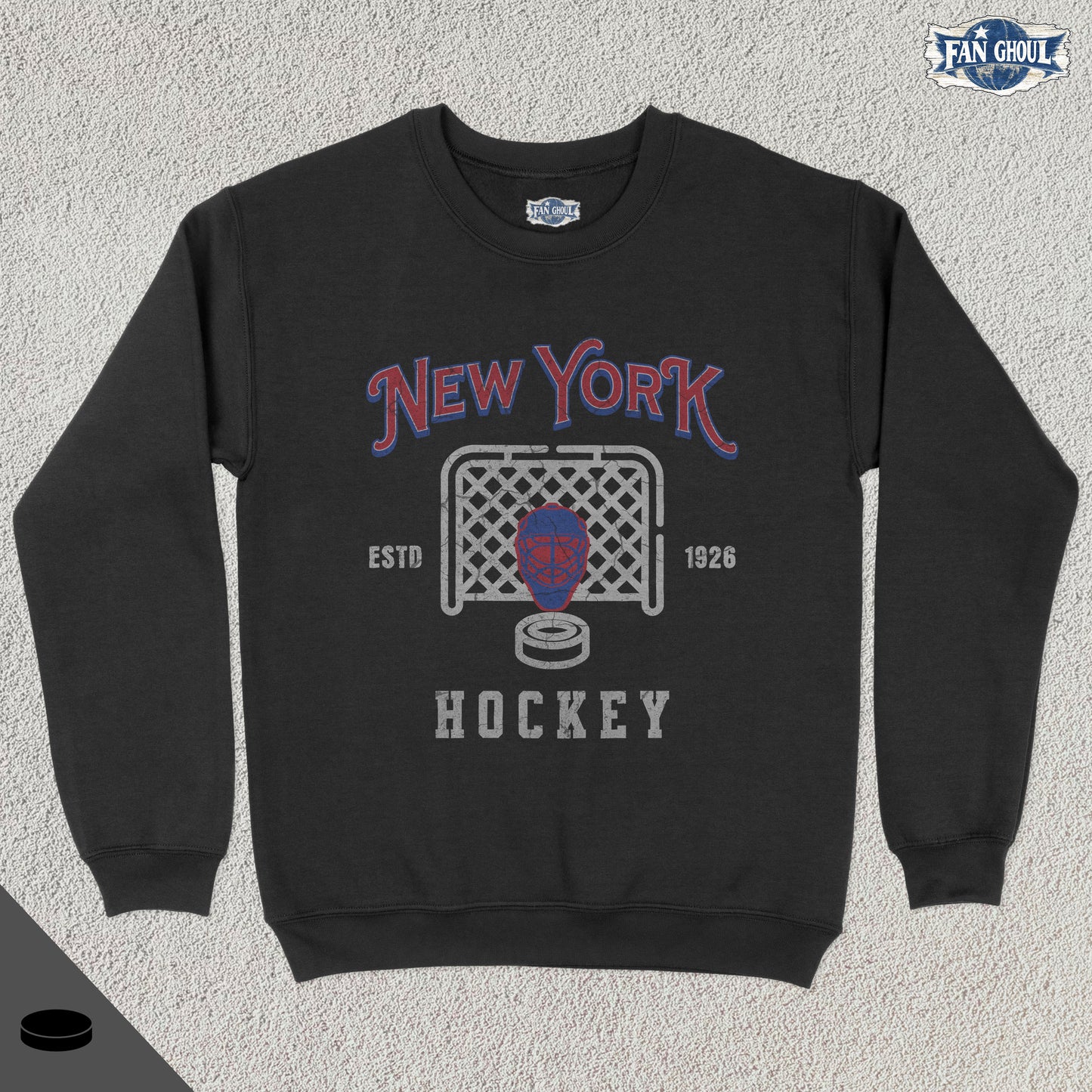 New York Hockey Vintage Crewneck