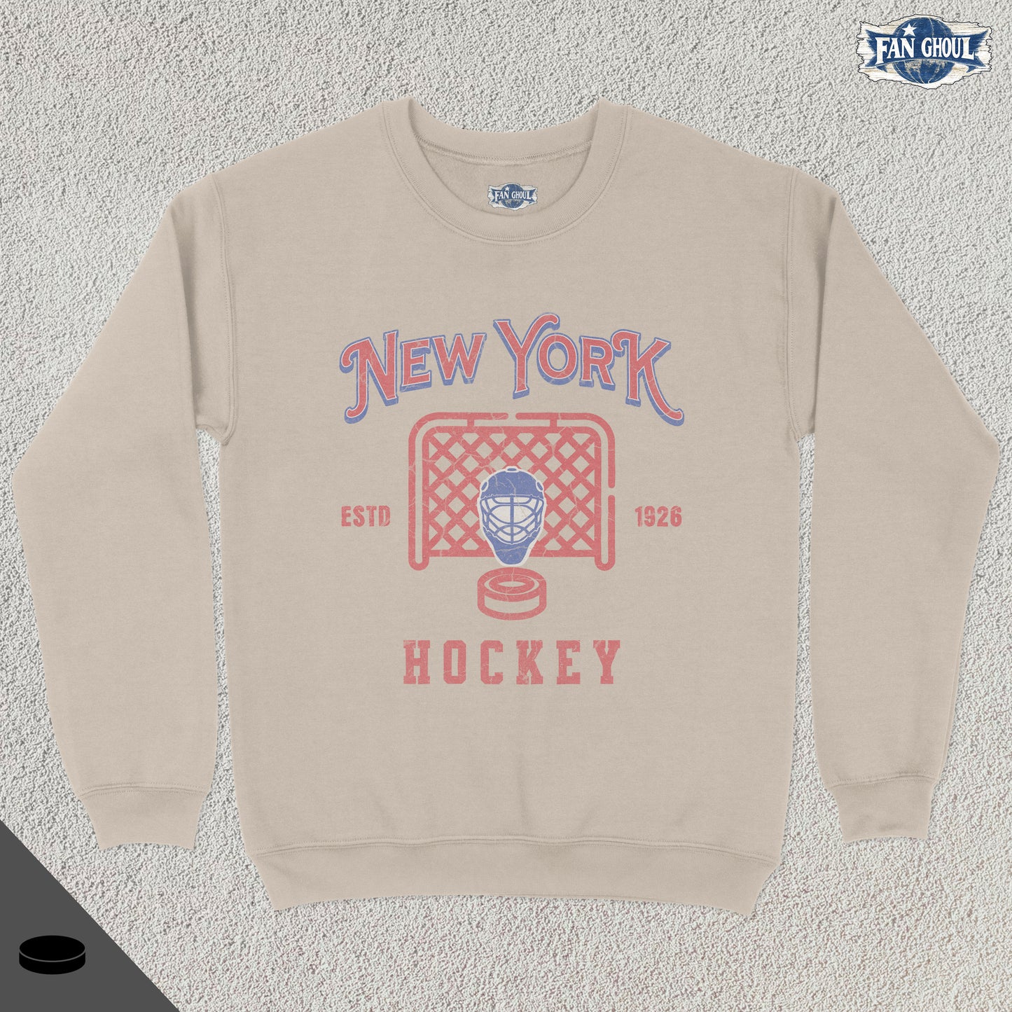 New York Hockey Vintage Crewneck
