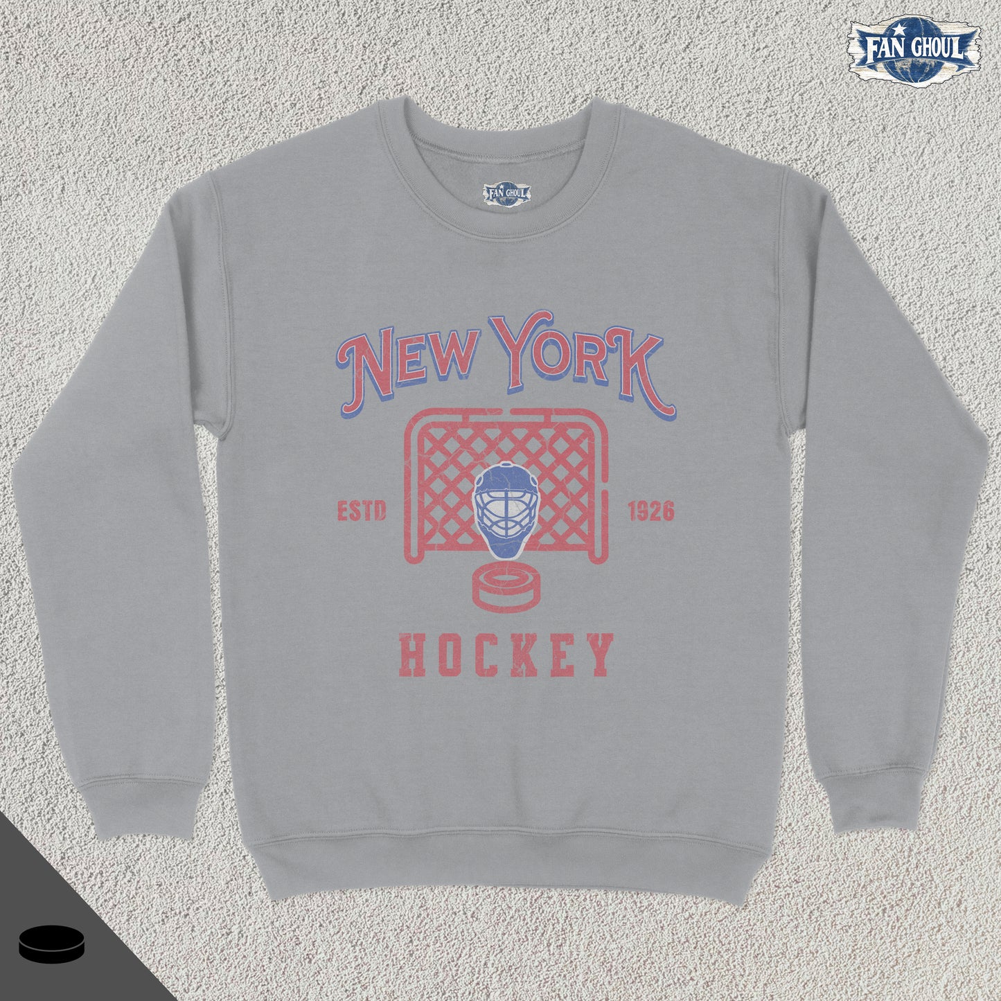 New York Hockey Vintage Crewneck